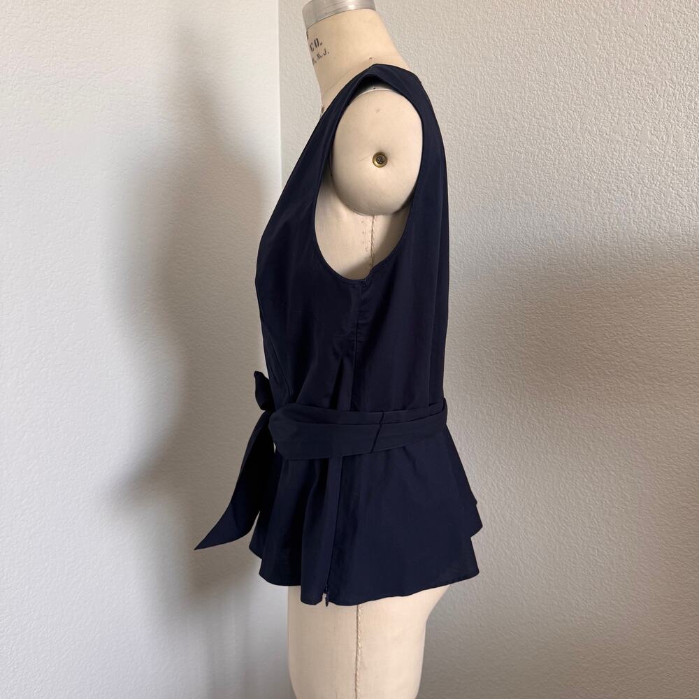 Talbots | Pre-Loved Sleeveless V-Neck & Peplum Top Size 10/M - Picture 7 of 12